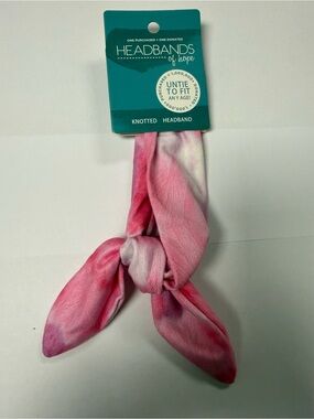 Pink Tie-Dye Knotted Hairband Headbands of Hope